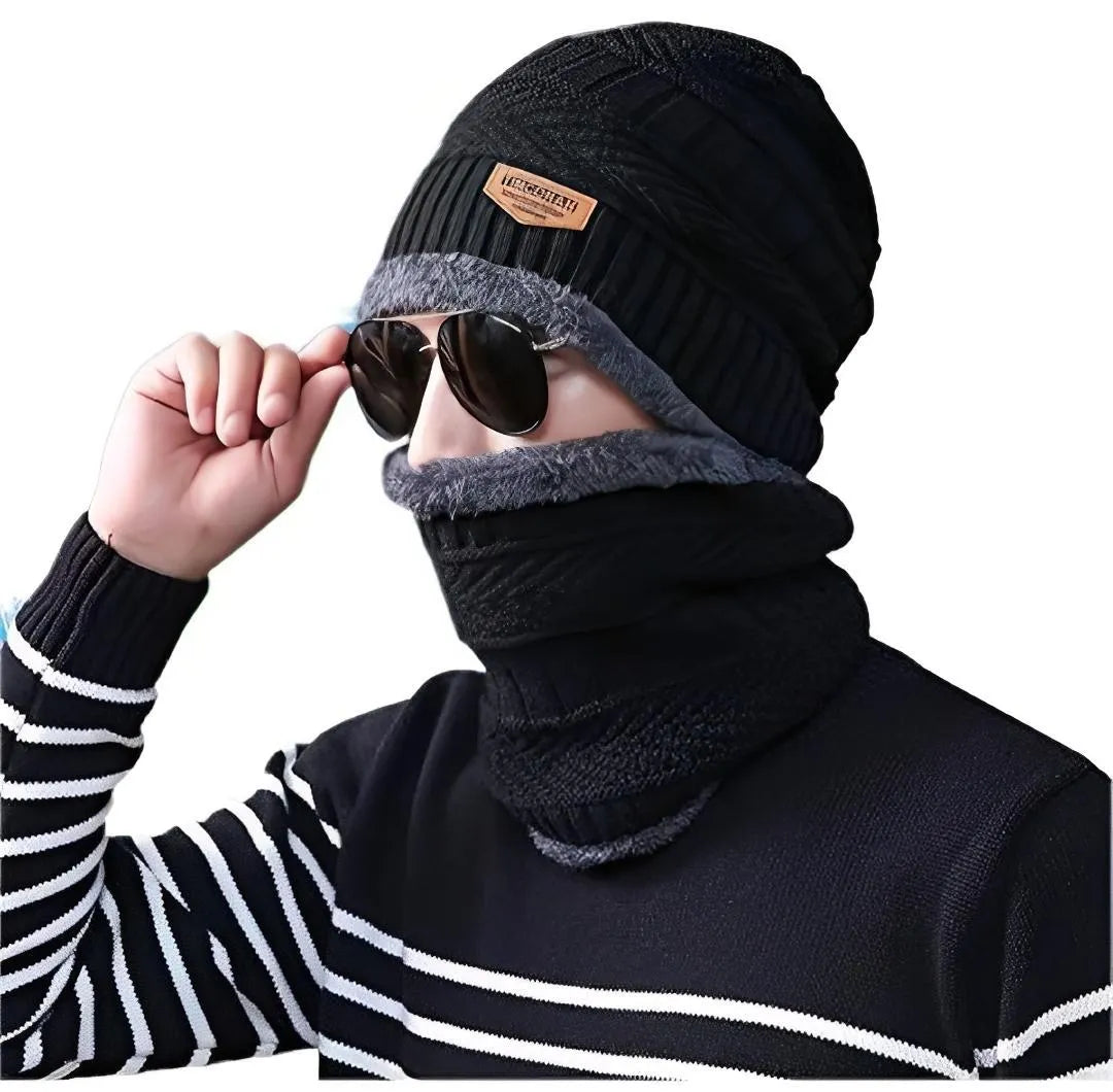 Wool Cap & Neck Warmer Set