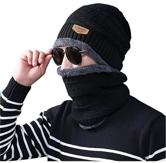 Wool Cap & Neck Warmer Set